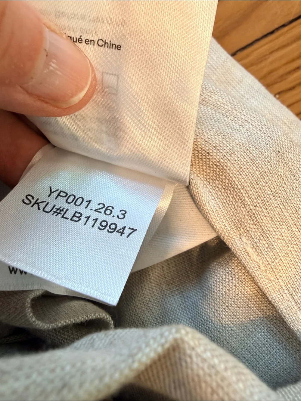 Quince 100% European linen light filtering curtain flax (96X 96)